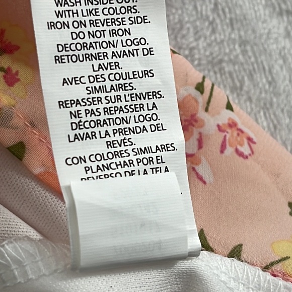 NWT Childrens Place 14, XL Peach Apricot Glow 3036742 SS Floral Dress - Picture 12 of 15